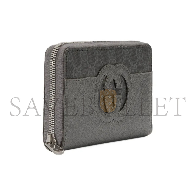 GUCCI CANVAS WITH LEATHER WALLET 701423 (19*10*3cm)